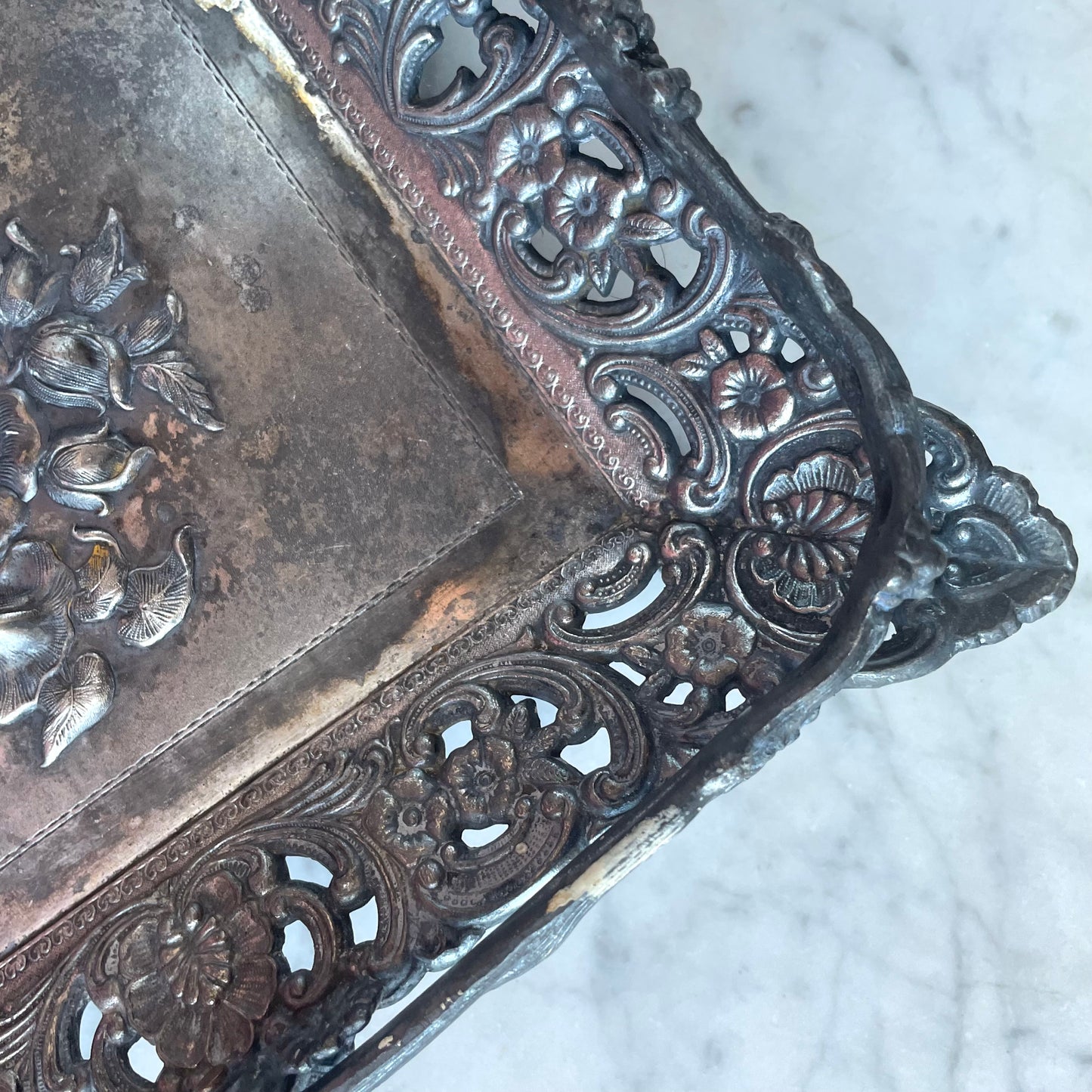 Victorian Silverplated Flower Basket