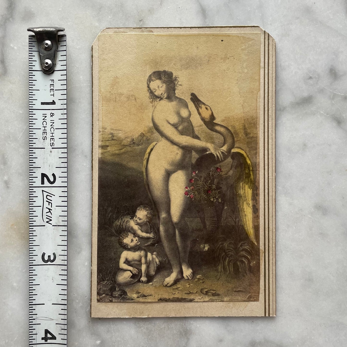 Leda & the Swan | Victorian Carte de Visite