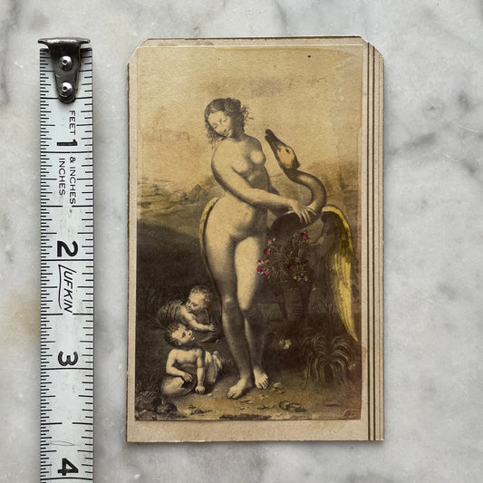 Leda & the Swan | Victorian Carte de Visite