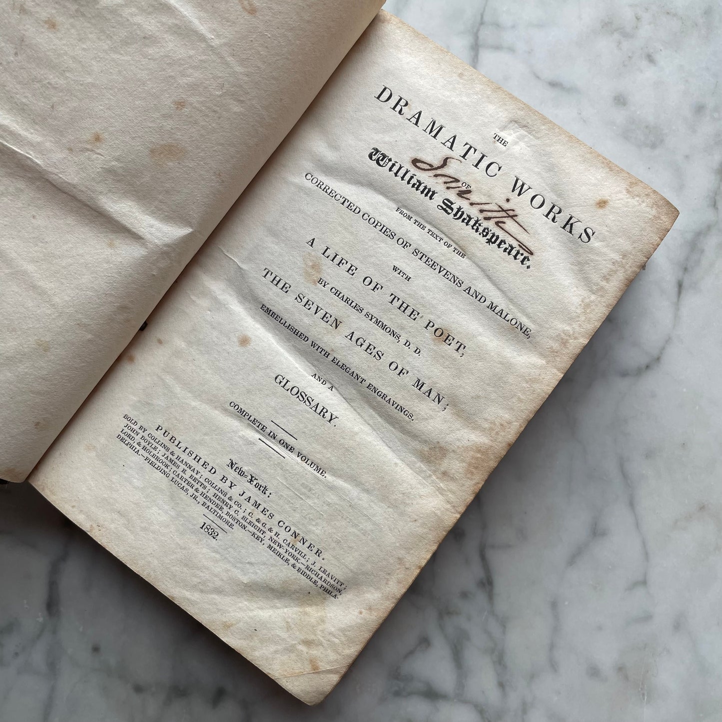 Complete Works of Shakespeare | 1832 | Full Leather Binding