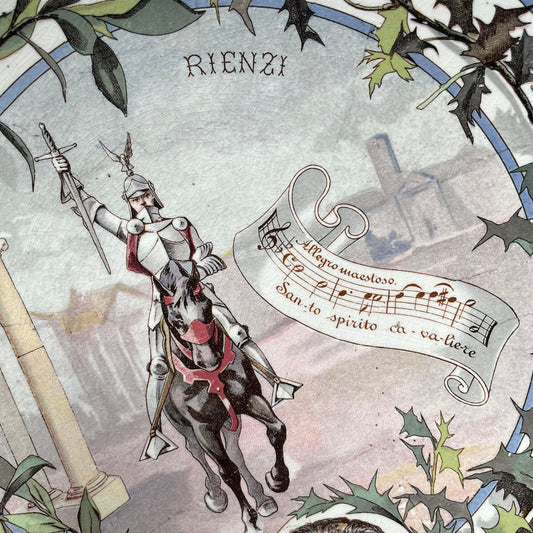 Wagner’s Rienzi | Antique Sarreguemines Plate