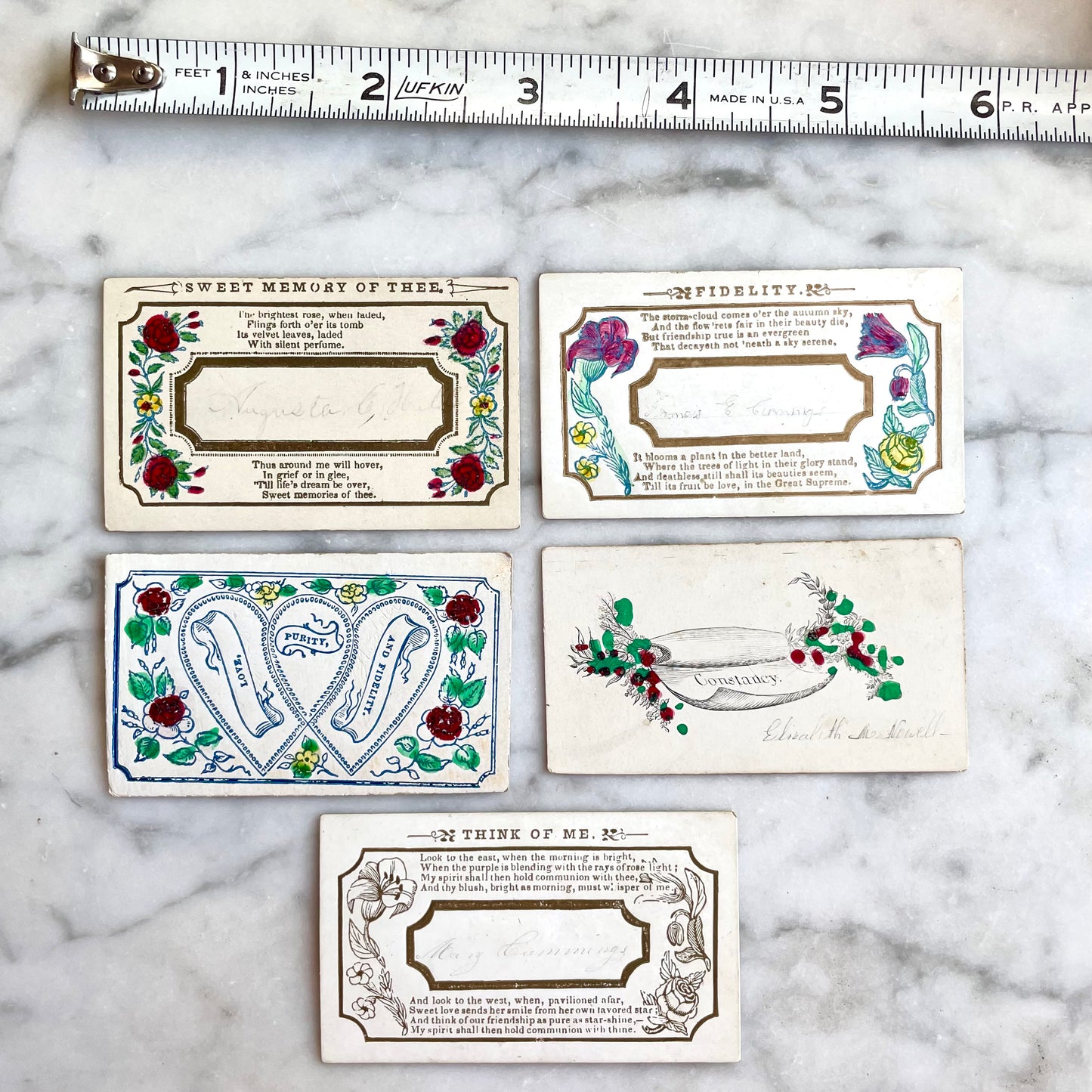 Early Victorian Calling Cards