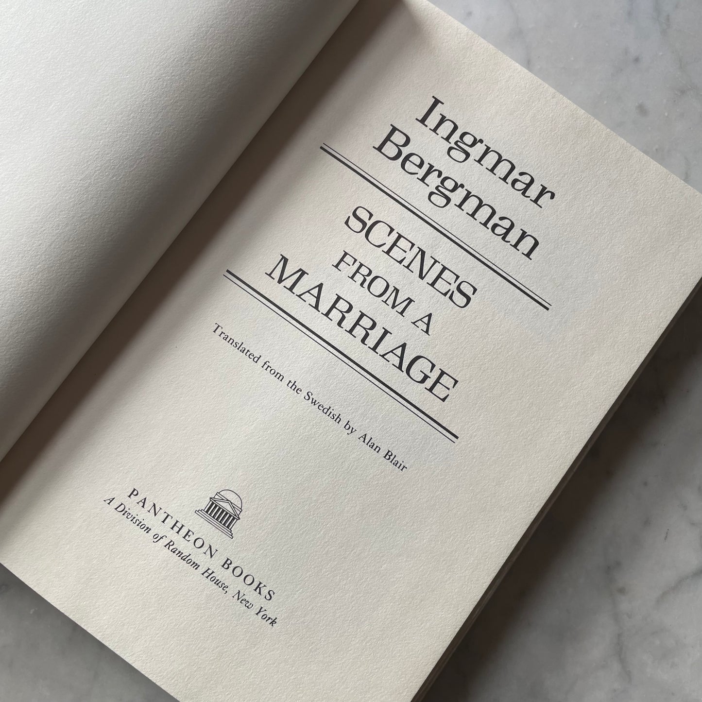 Scenes from a Marriage | Ingmar Bergman | Film Script