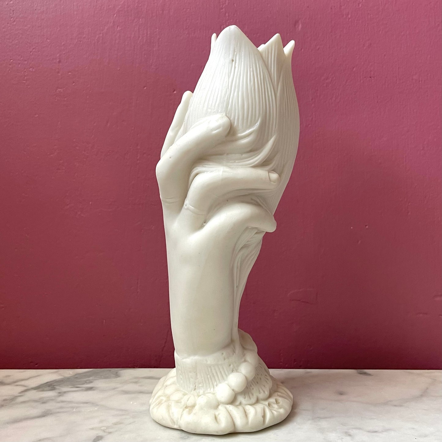 Victorian Parian Hand Shaped Spill Vase