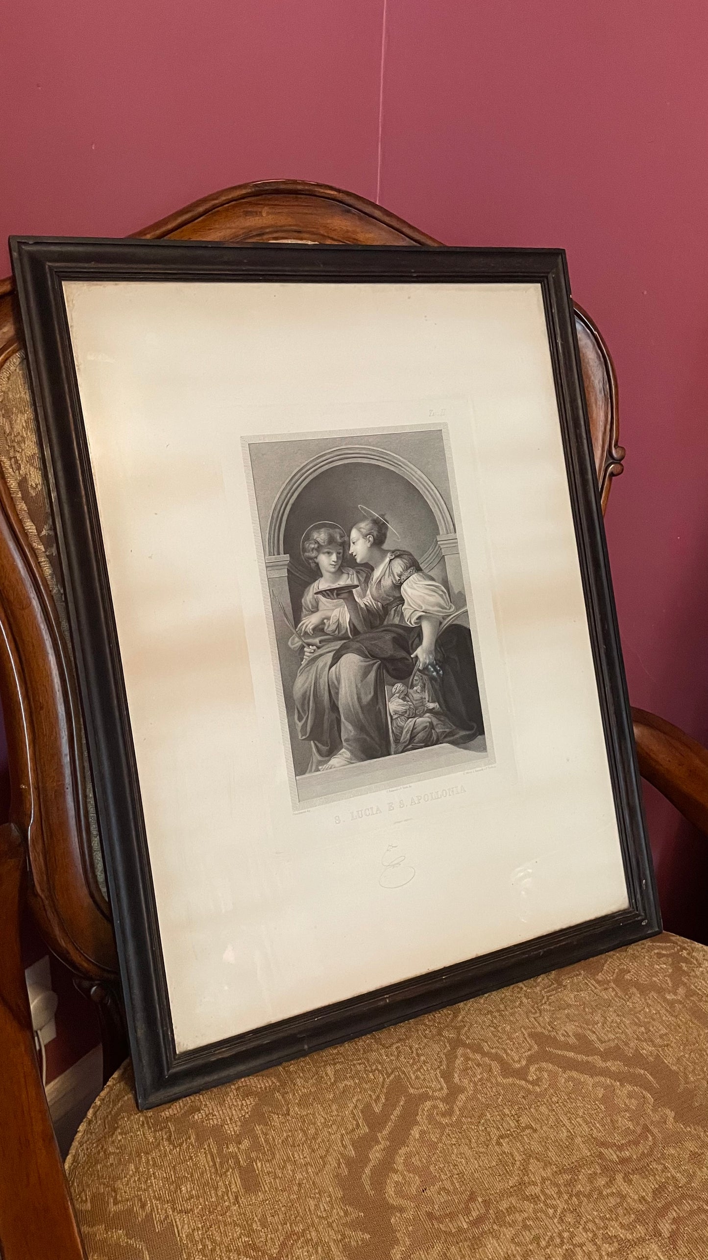 Saint Lucy & Saint Apollonia | Victorian Print
