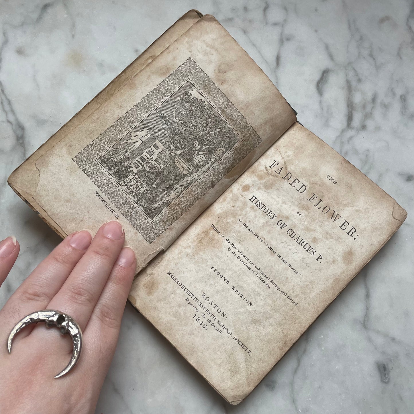 The Faded Flower | Victorian Mourning Book | 1843