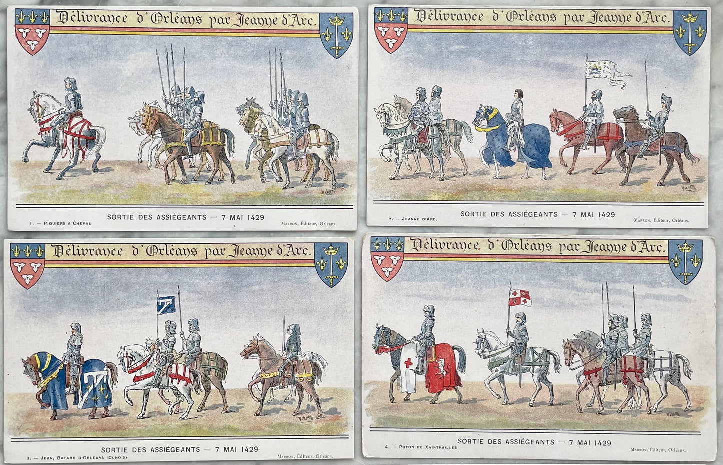 Délivrance d’Orléans par Jeanne d’Arc | Antique French Postcards
