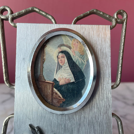 Antique Saint Rita Frame