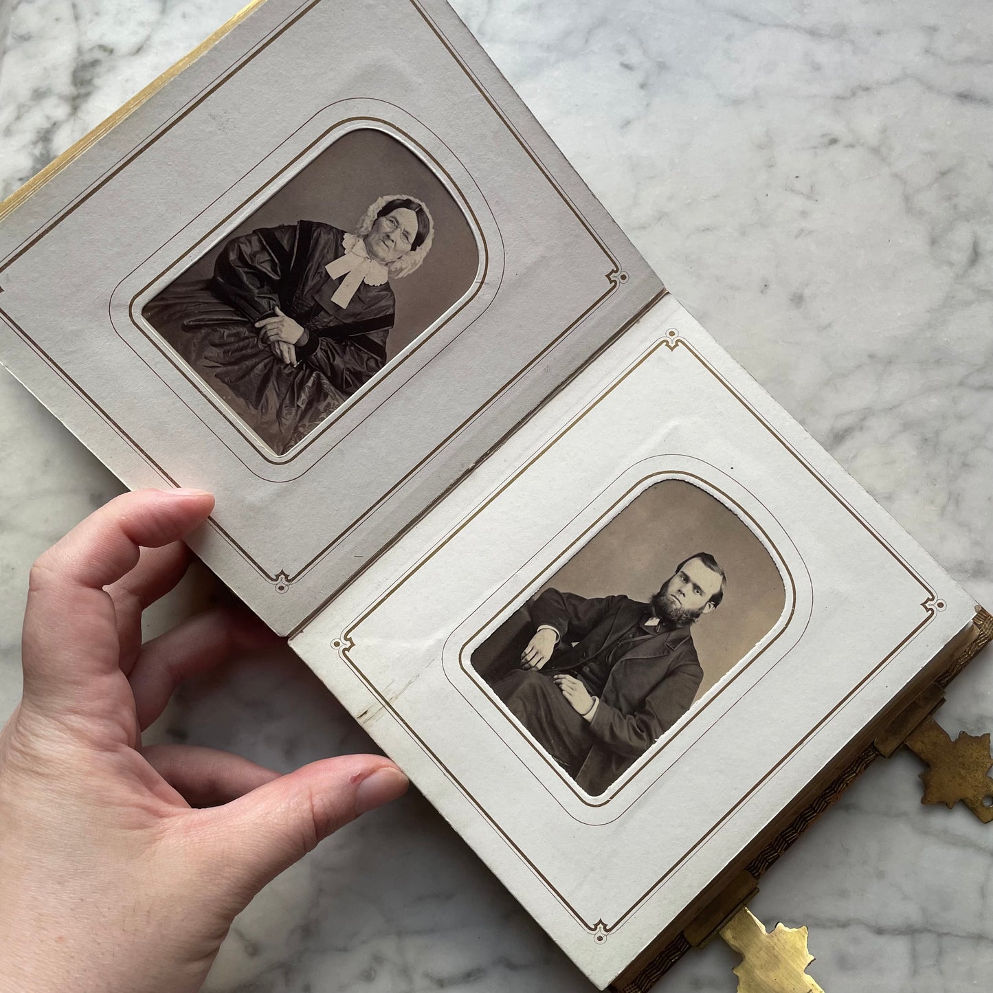 Victorian Leather Carte de Visite Album