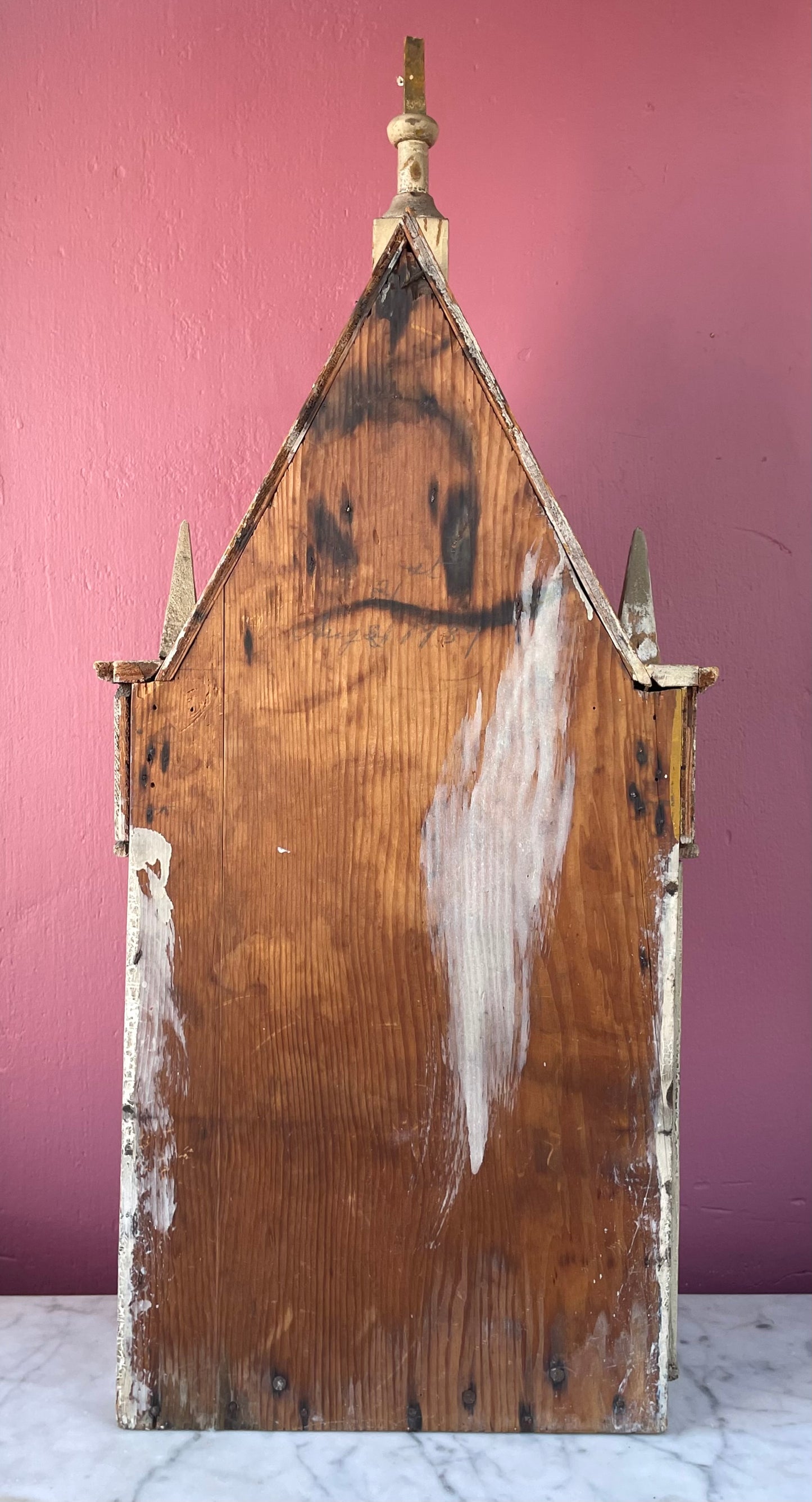 Antique Gothic Arch Santos Niche