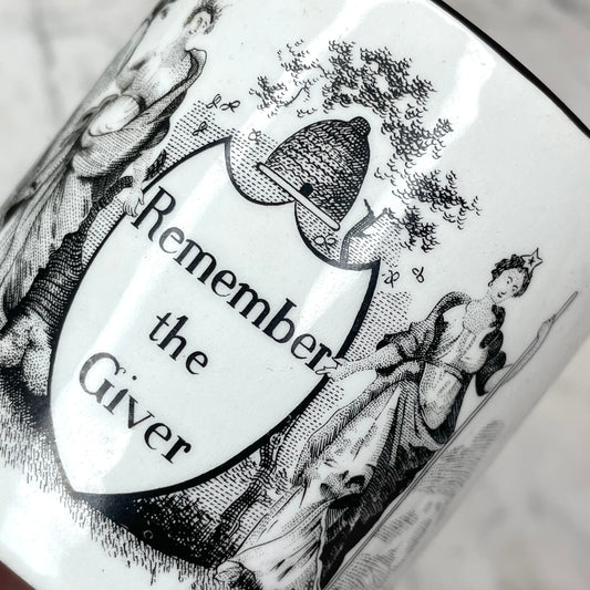Antique Transferware Mug | Remember the Giver