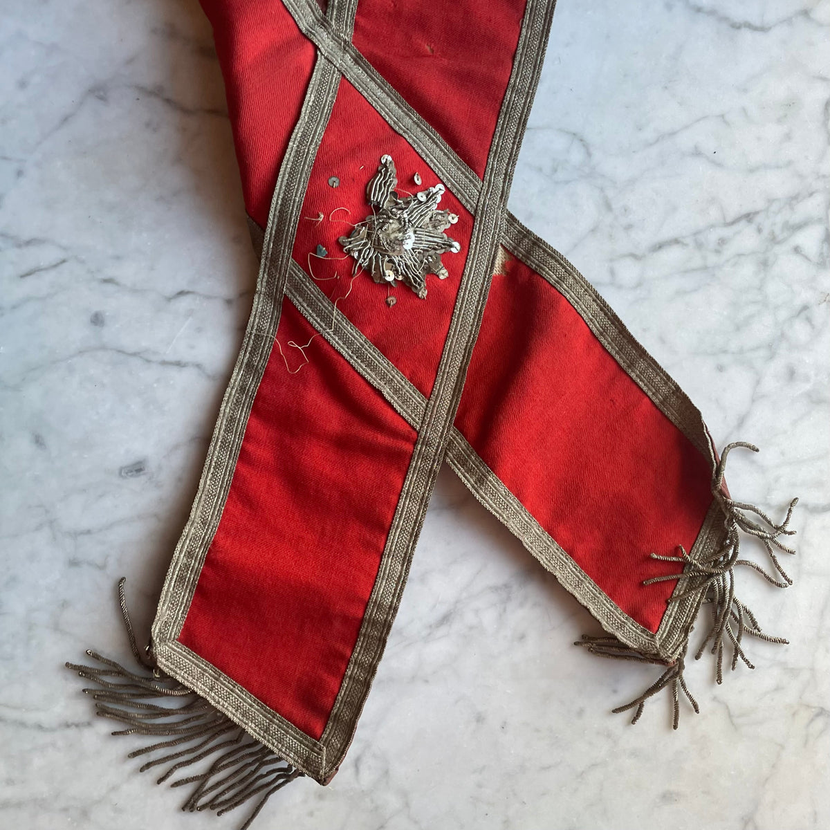Antique Odd Fellows Ceremonial Sash