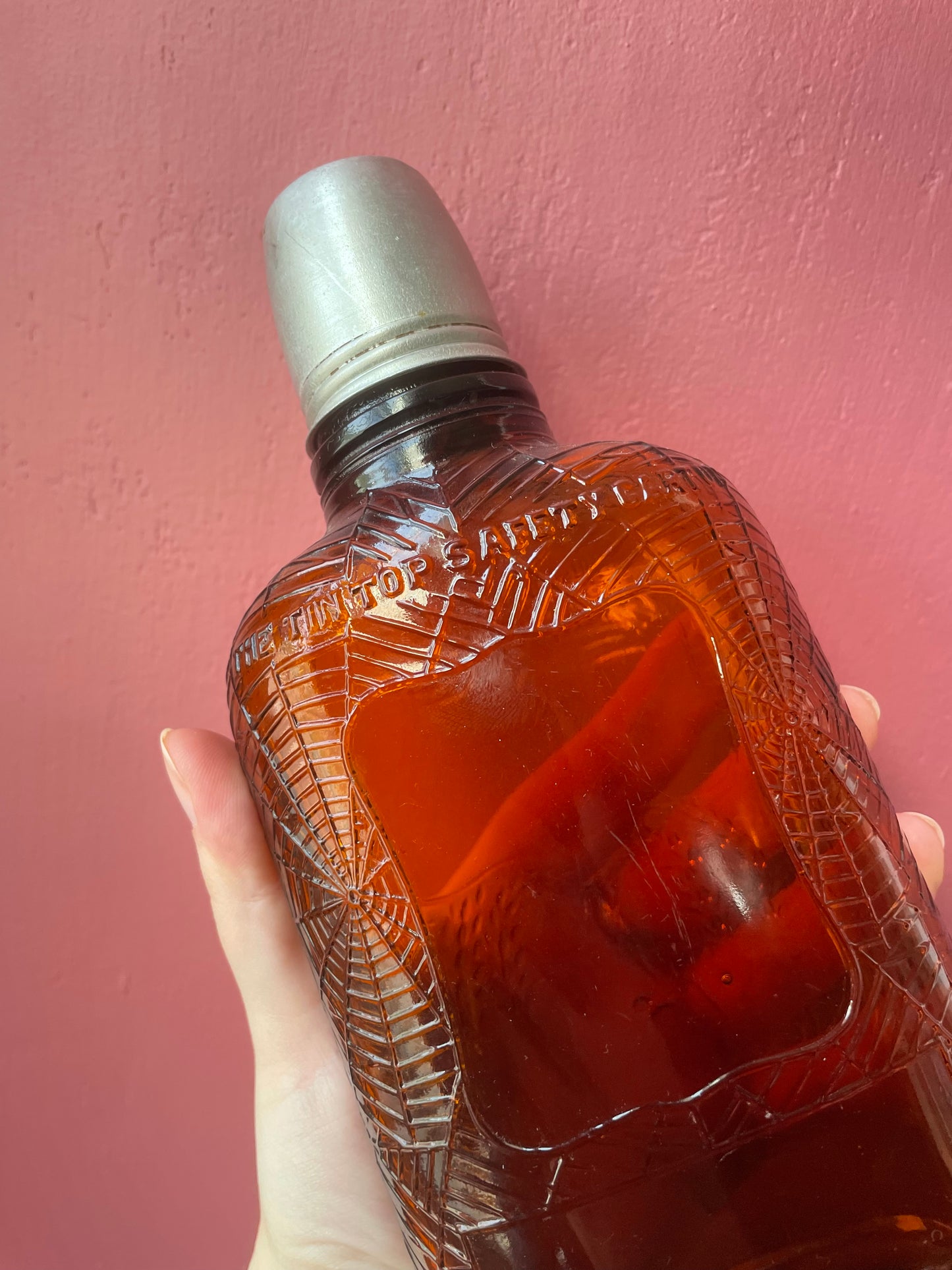 Antique Spider Web Whiskey Bottle | Four Roses