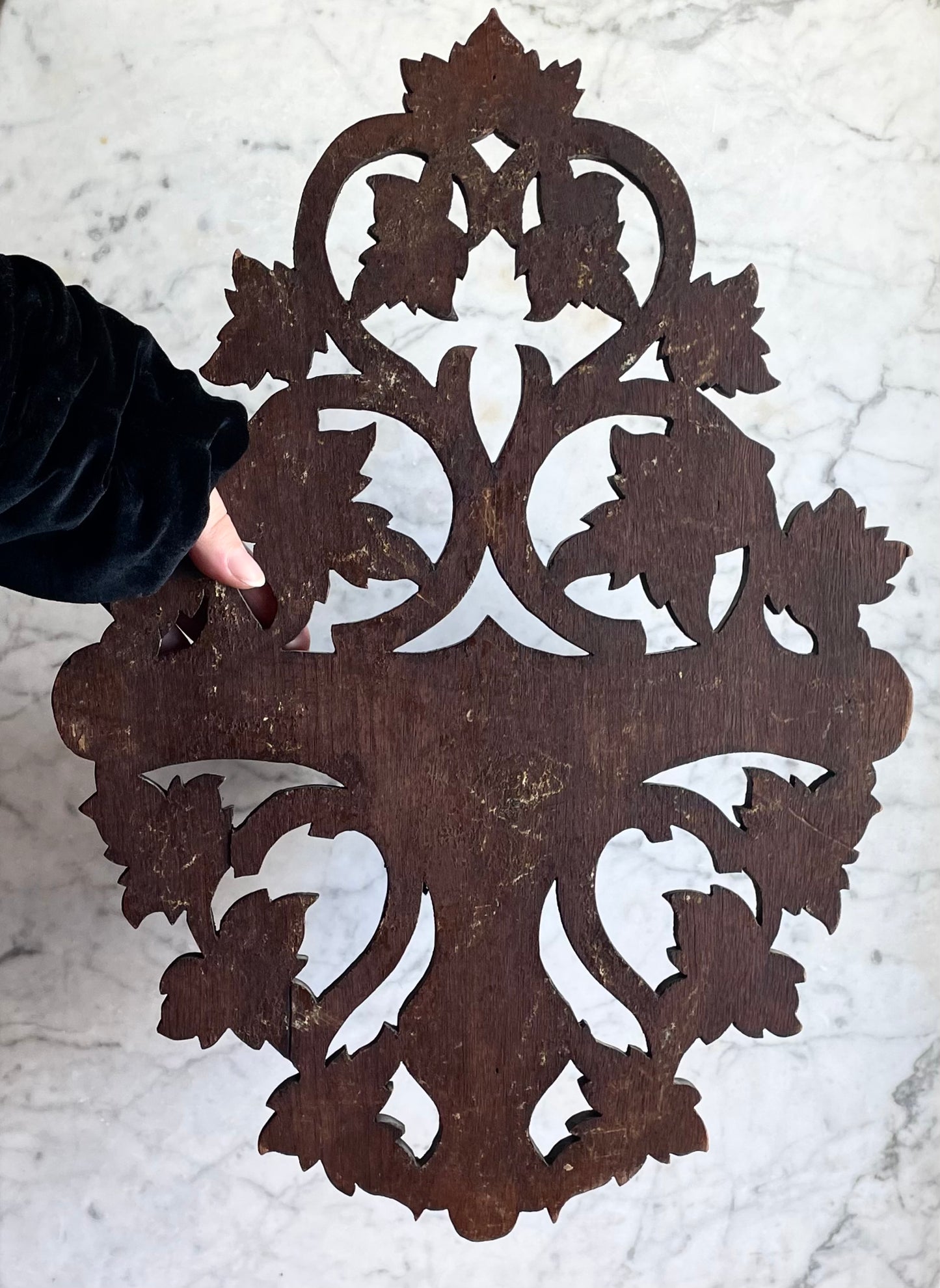 Antique Black Forest Style Shelf