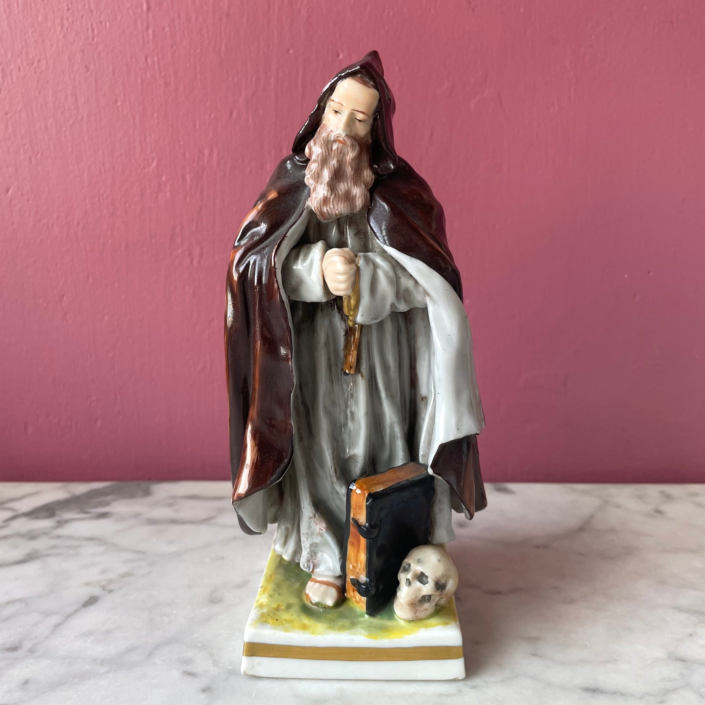 Antique Ernst Bohne & Sohn Porcelain Monk