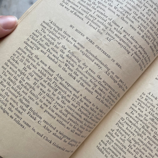 Life, Trial, & Confession of Frank C. Almy | 1891