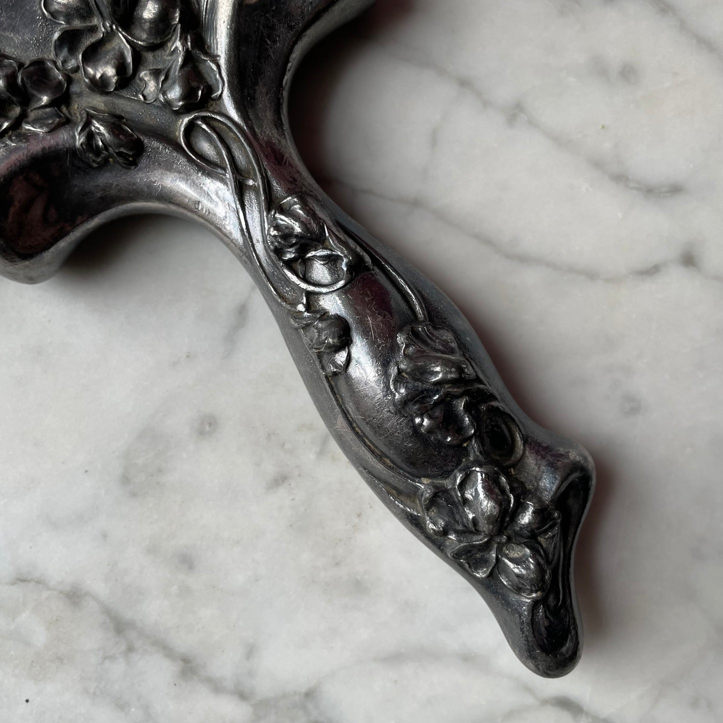 Antique Art Nouveau Hand Mirror