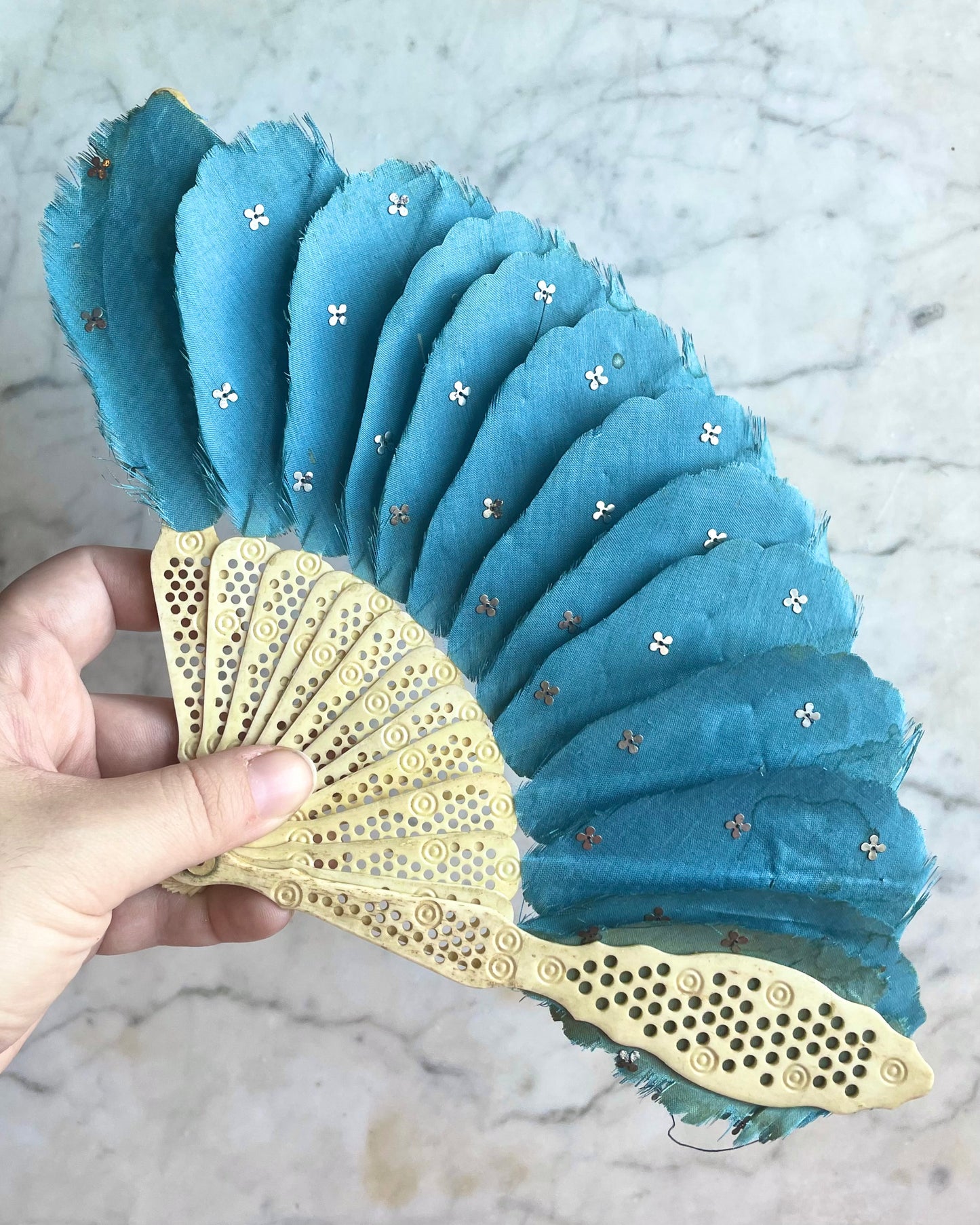 Victorian Child Sized Pierced Bone Fan