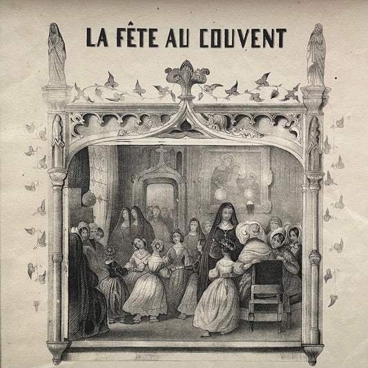 Party at the Convent! | Antique Framed Print