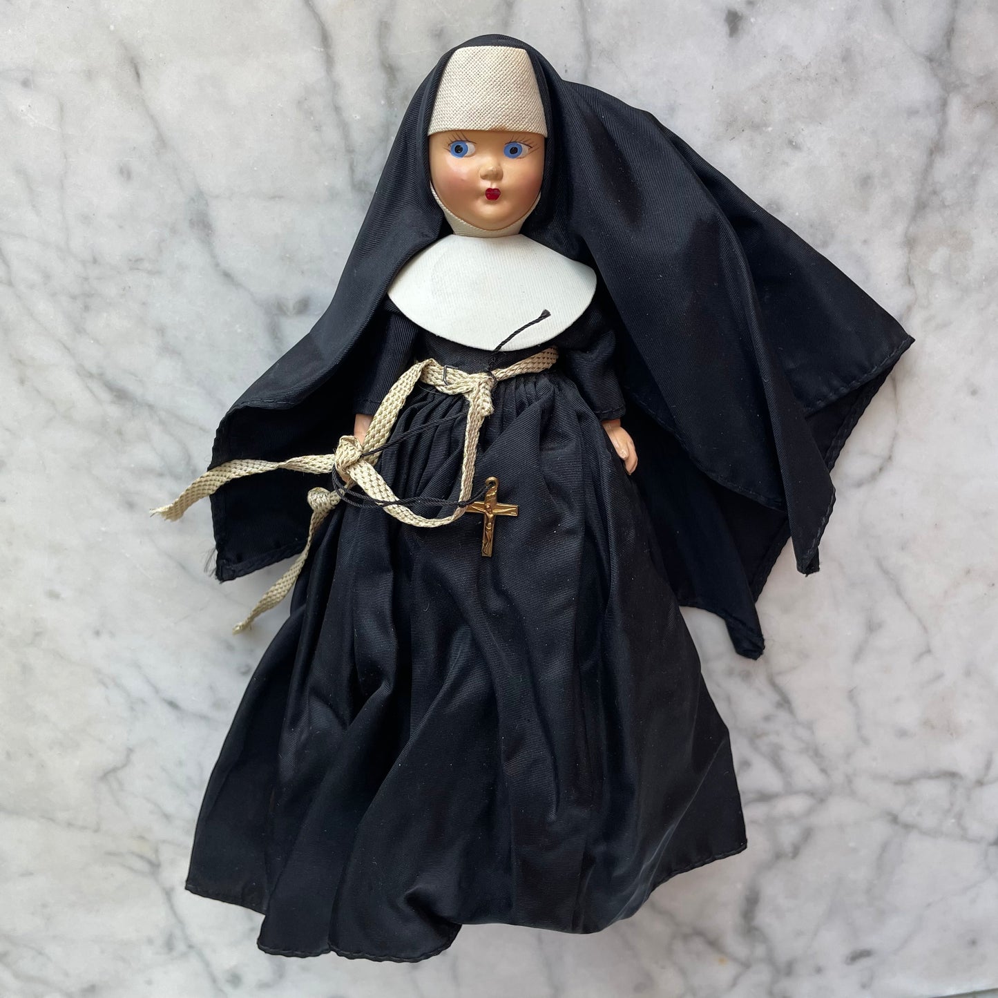 Vintage Nun Doll in Black Habit