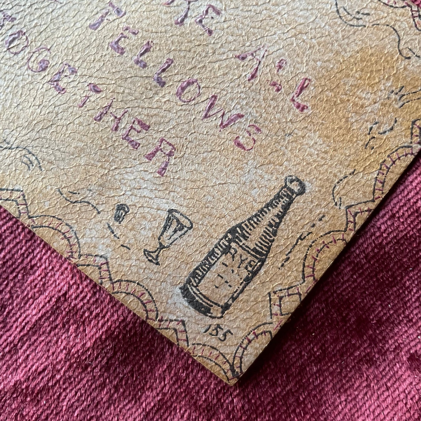 Antique Leather Postcard