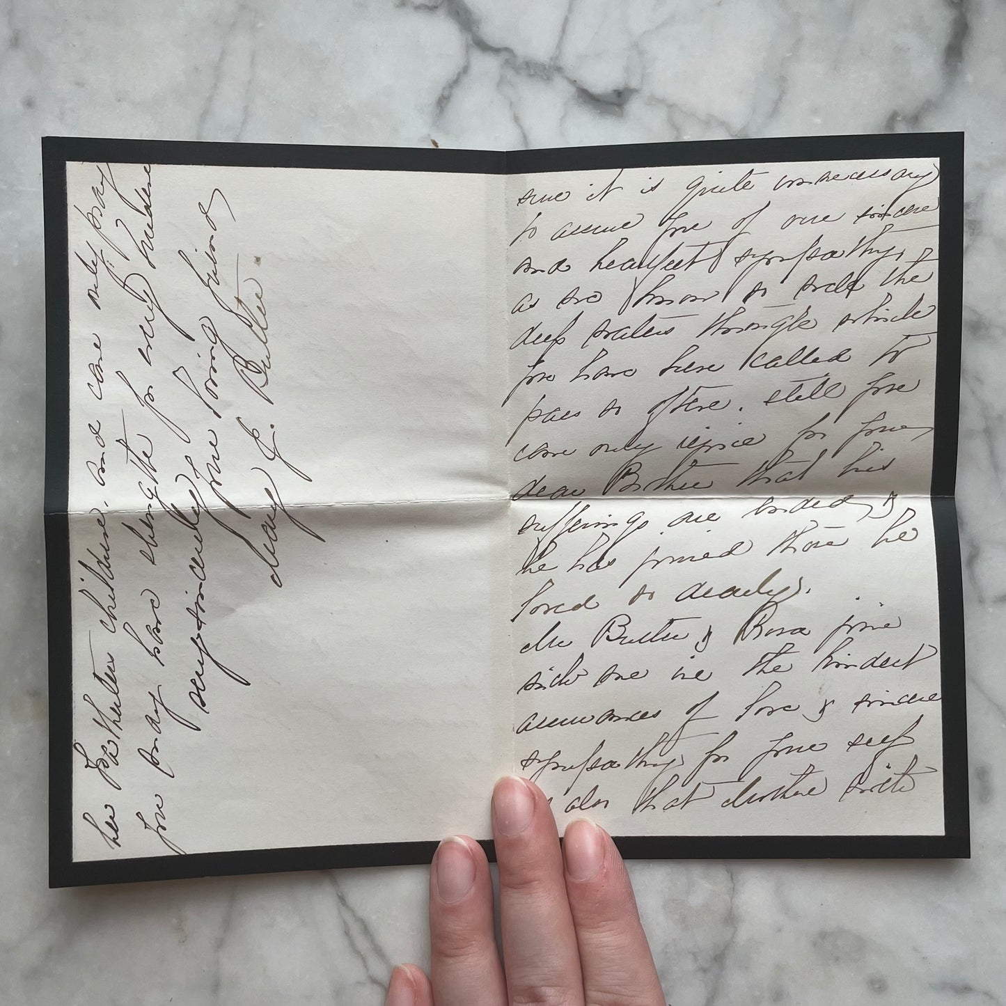 Victorian Letter on Mourning Stationery