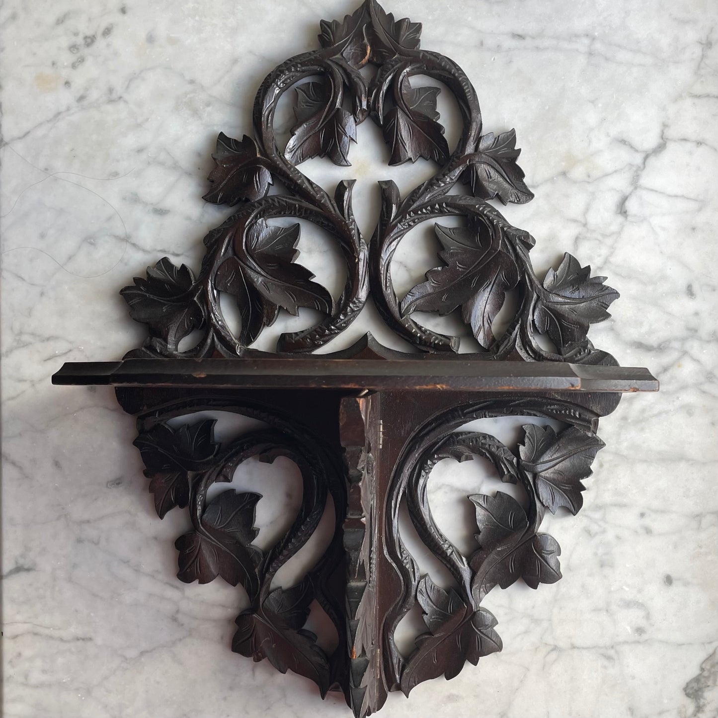 Antique Black Forest Style Shelf