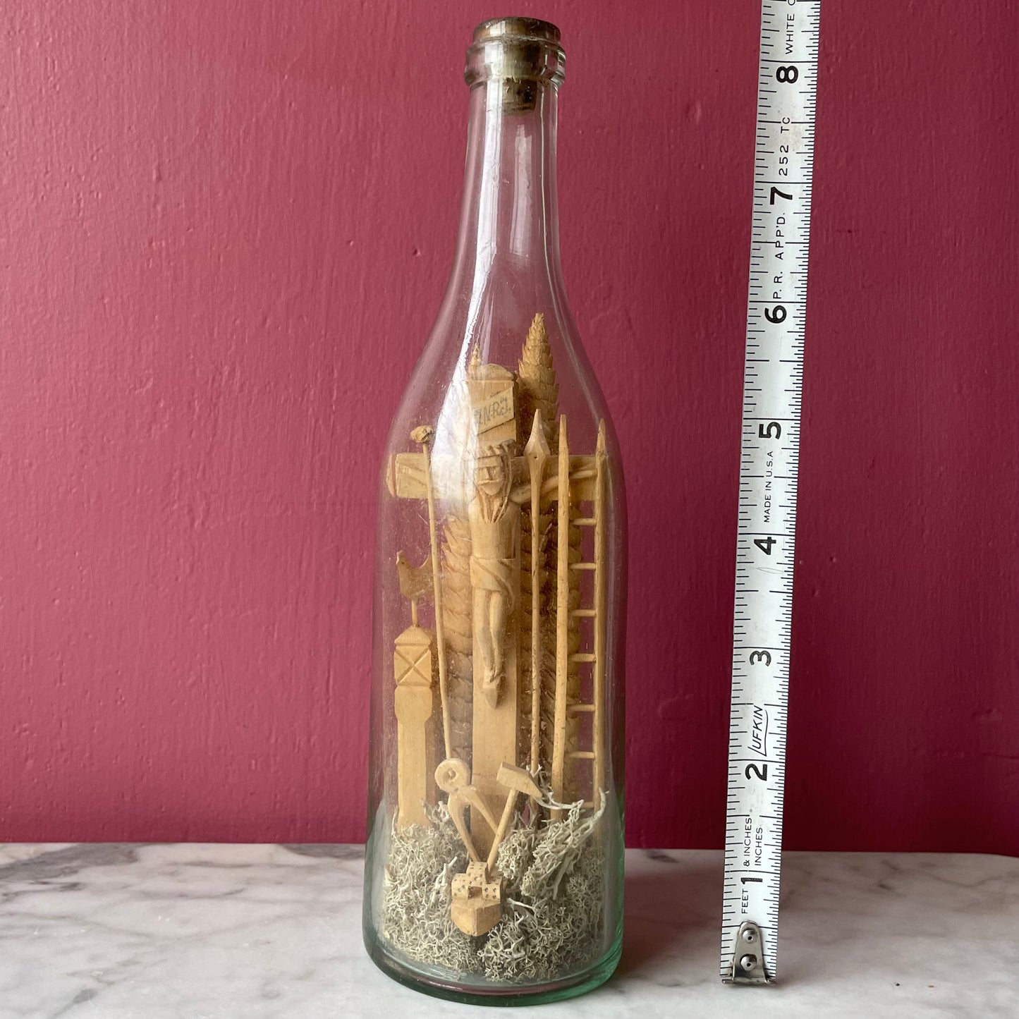 Antique Folk Art Bottle Assemblage | Arma Christi