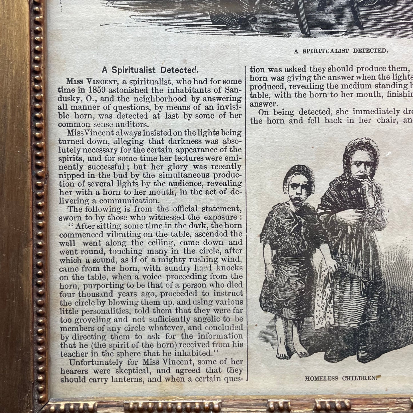 Victorian Spiritualism Cartoon | A Spiritualist Detected!