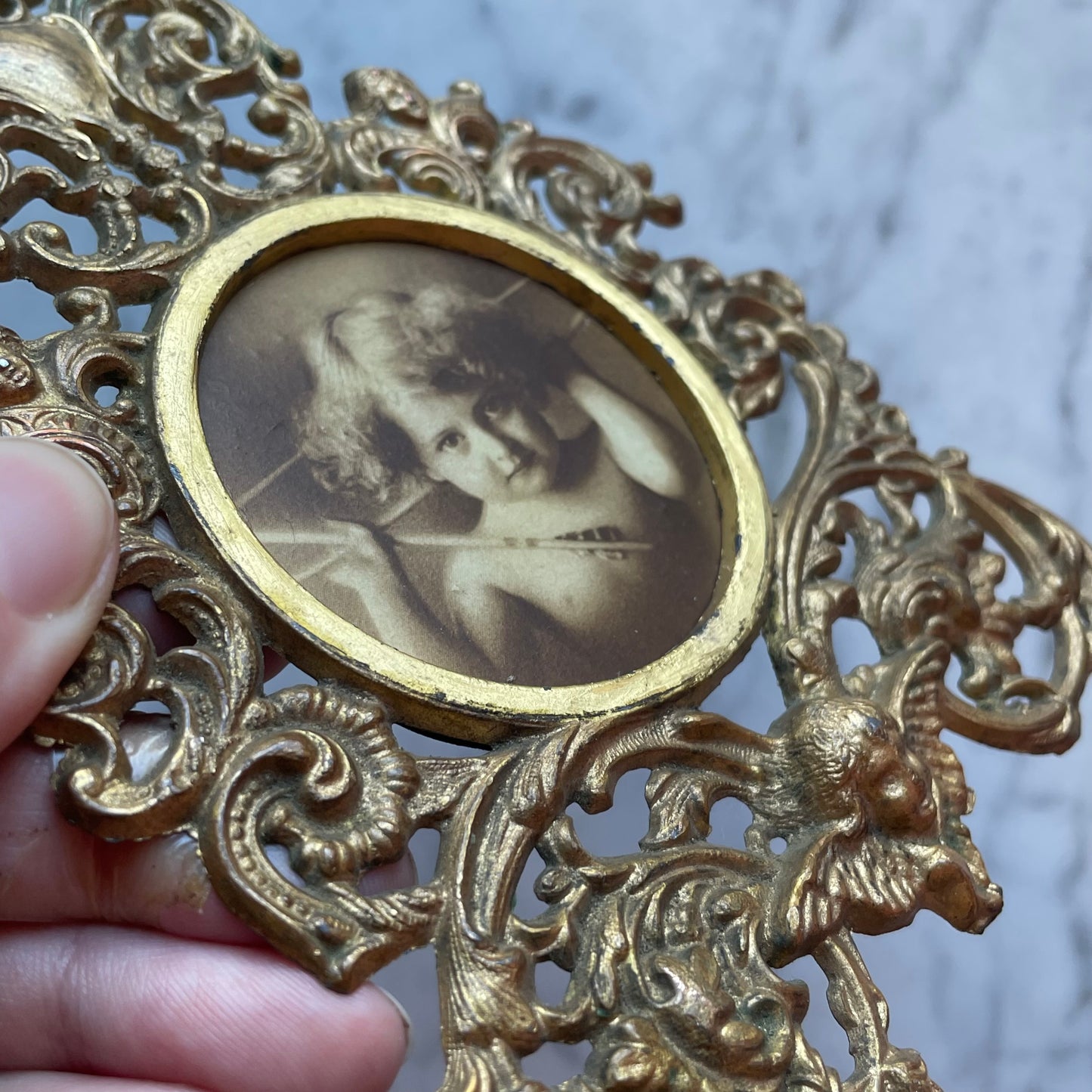 Baroque Revival Frame with Cupid