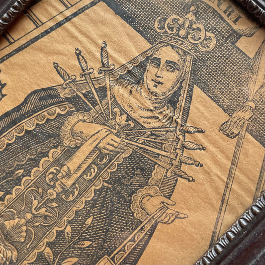 Our Lady of Sorrows | Antique Print