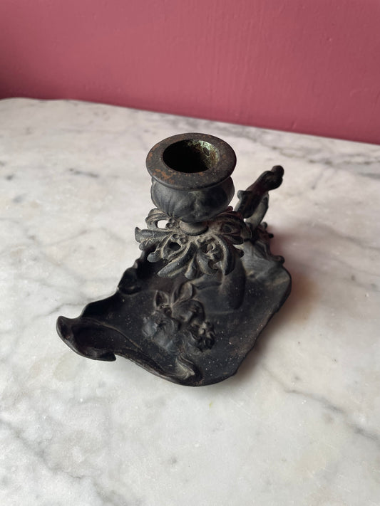 Antique Art Nouveau Candlestick Holder