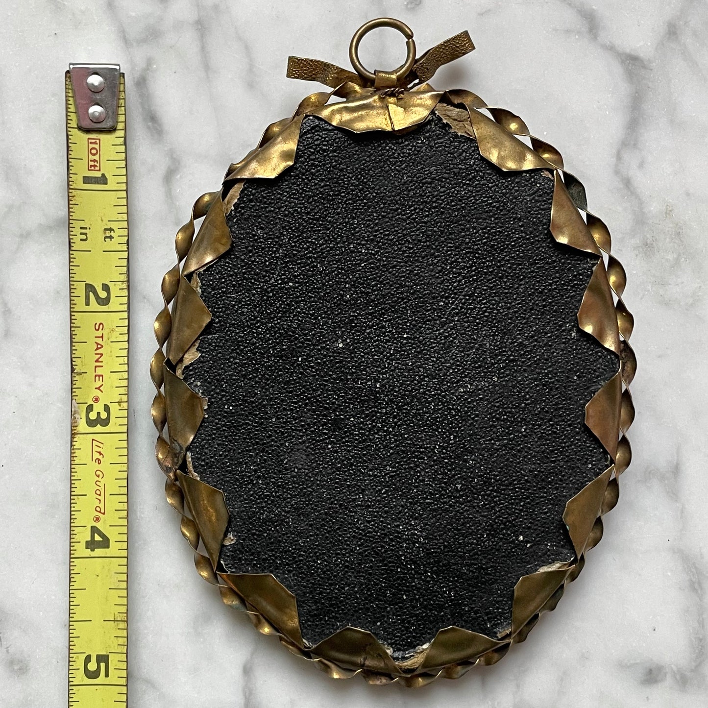 Victorian Photo Collage in Original Velvet Frame