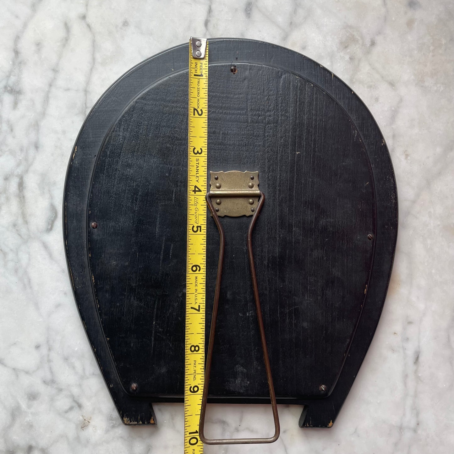 Victorian Horseshoe Mirror with Pearl Inlay