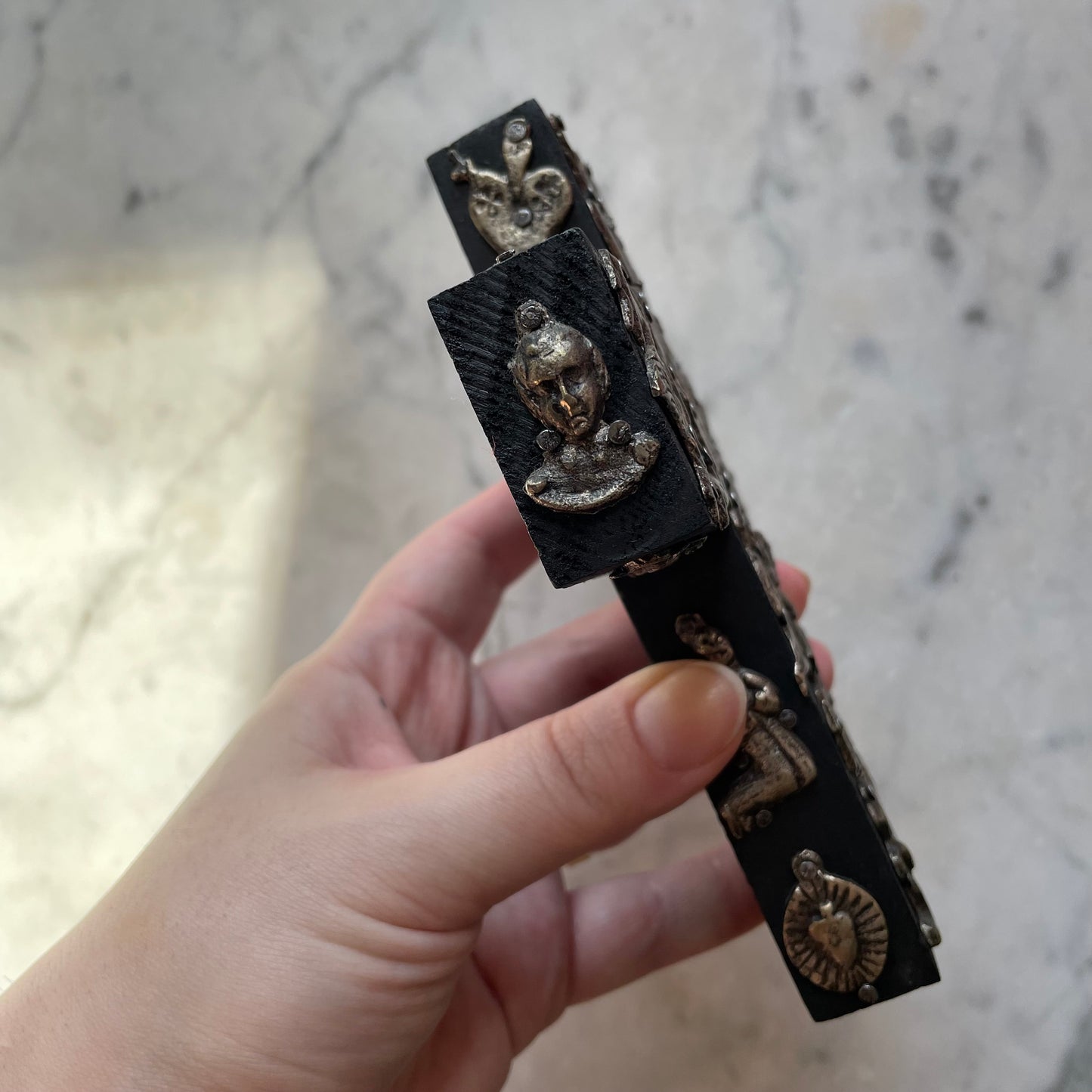 Vintage Mexican Ex Voto Cross
