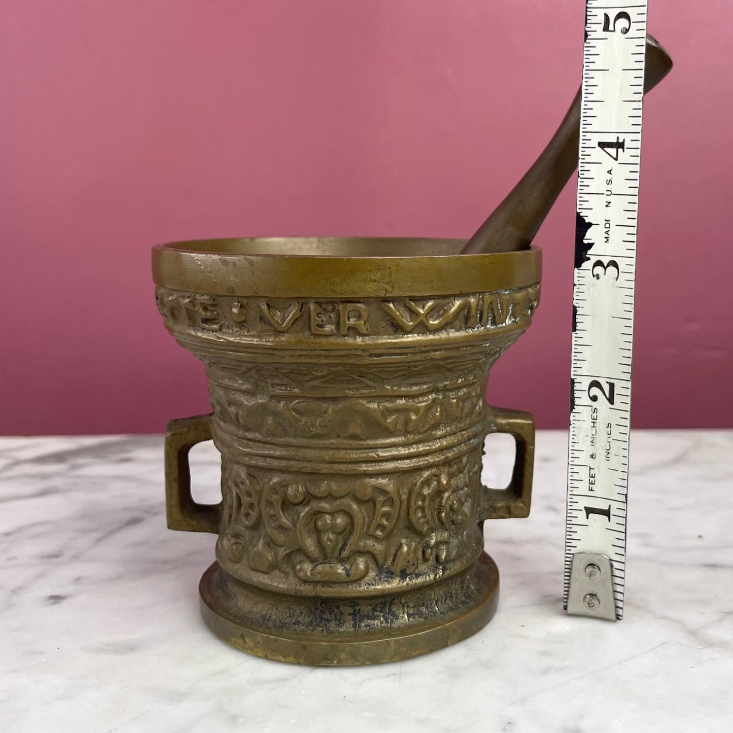 Vintage Flemish Style Mortar & Pestle