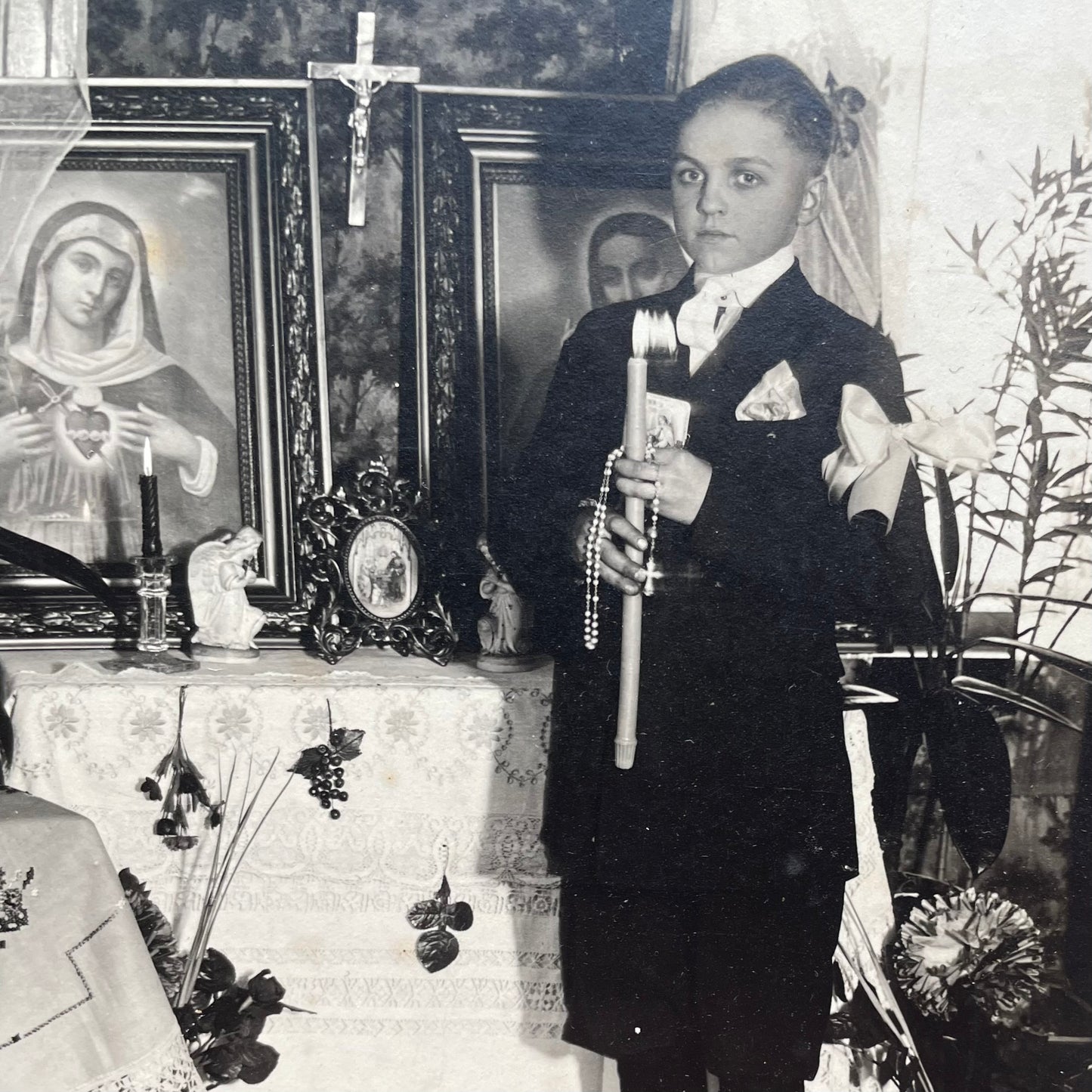 Antique First Communion Portrait