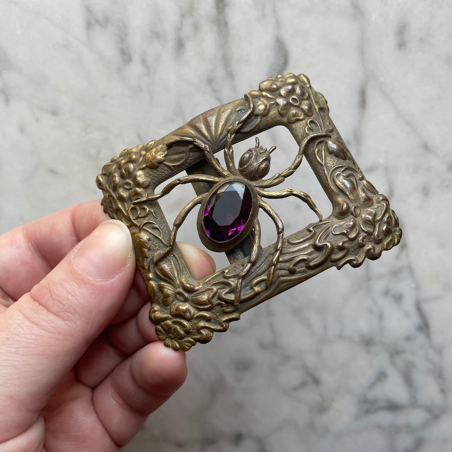 Antique Spider Belt Buckle