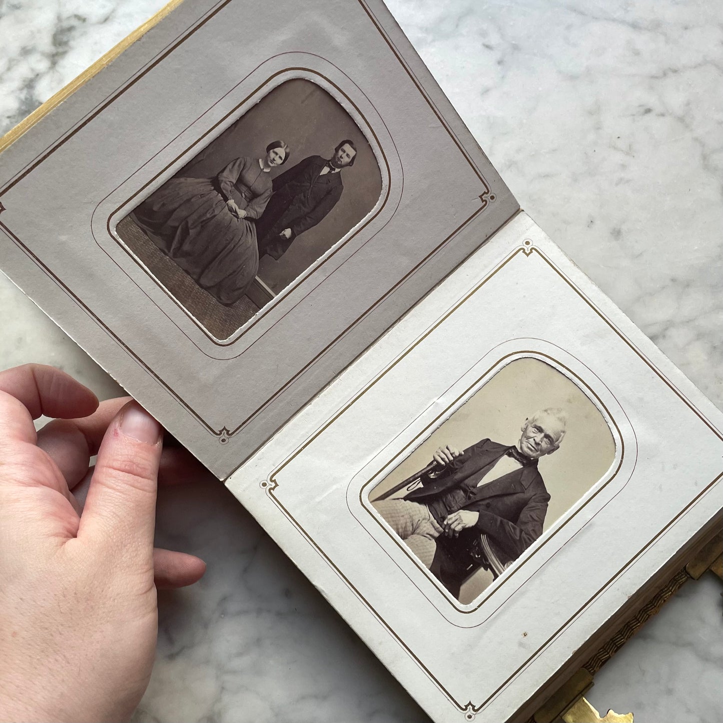 Victorian Leather Carte de Visite Album