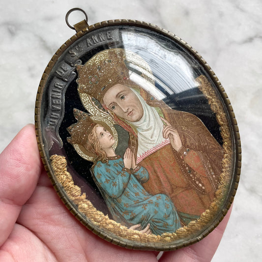 Saint Anne de Beaupré | Antique Cloister Work under Glass