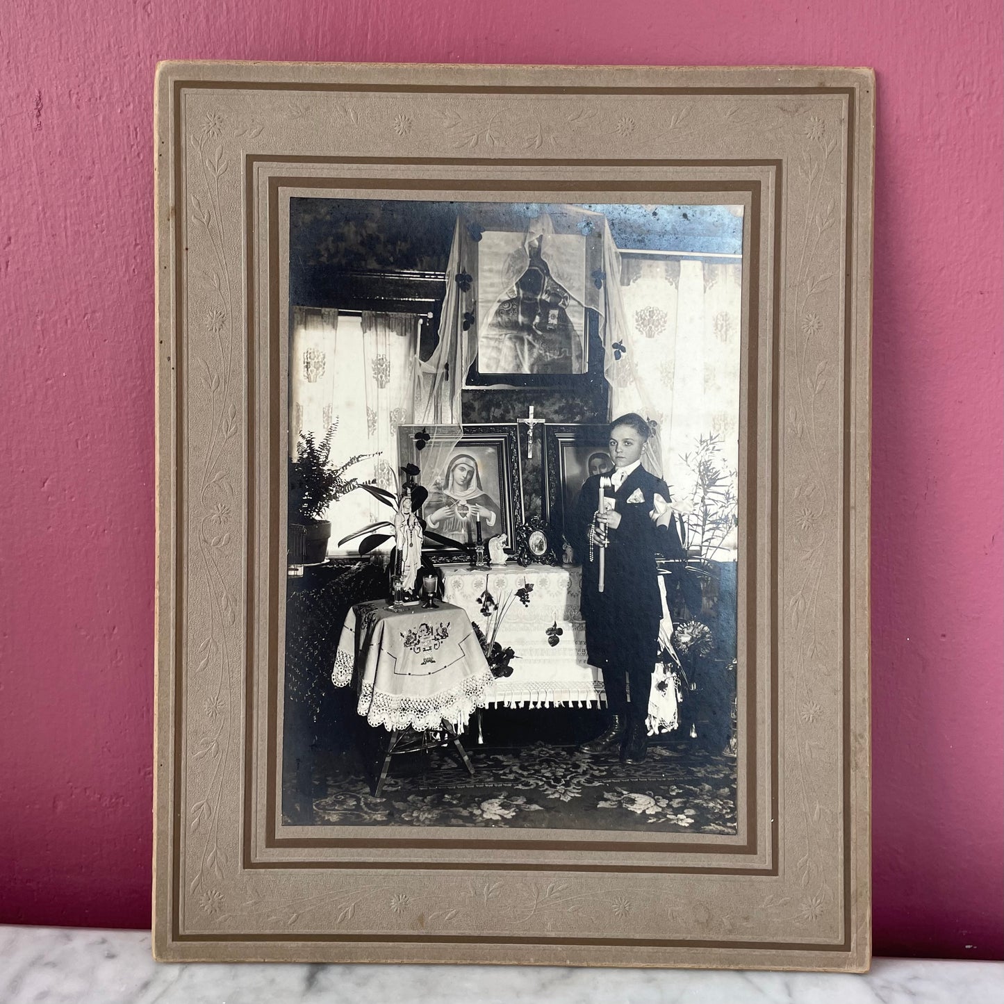 Antique First Communion Portrait