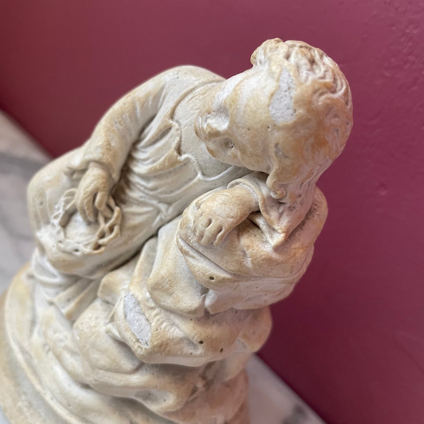 Infant St. John the Baptist | Antique Chalkware