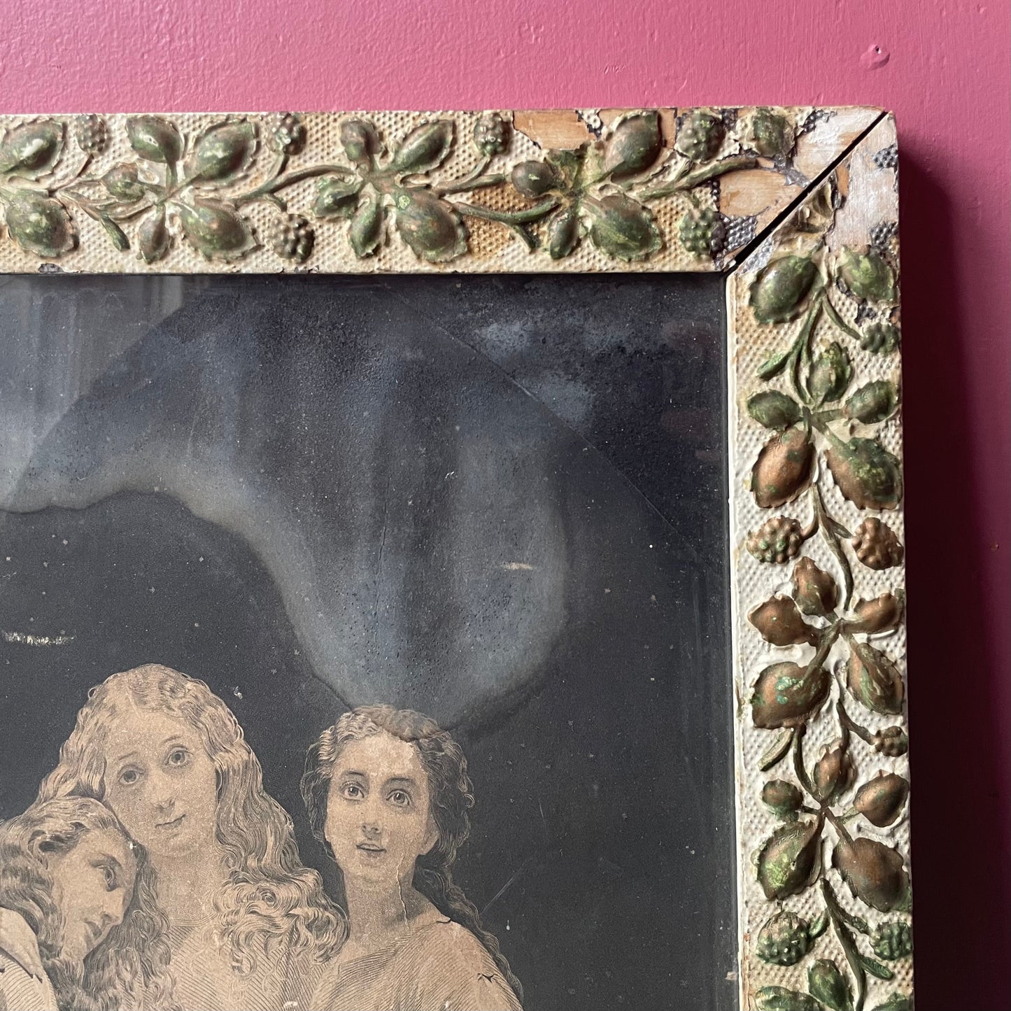 Faith, Hope, & Charity | Three Christian Virtues | Victorian Print