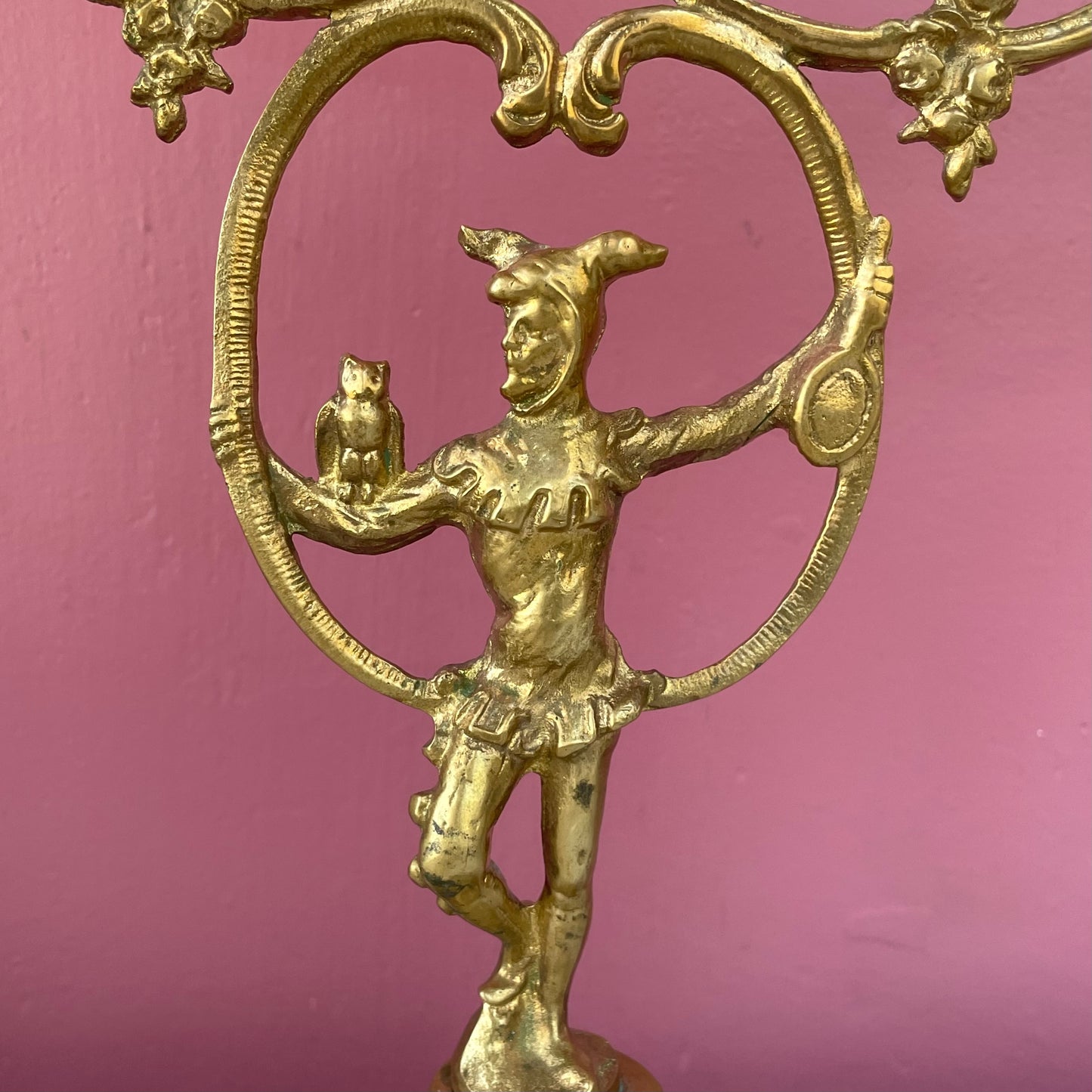 Antique Jester Candelabra