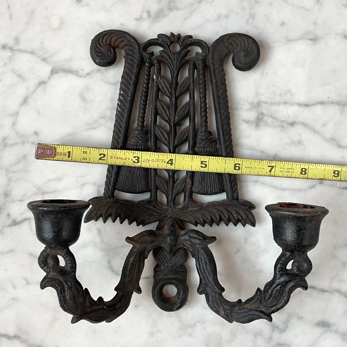 Witch’s Broom Candleholder | Vintage Wilton Cast Iron