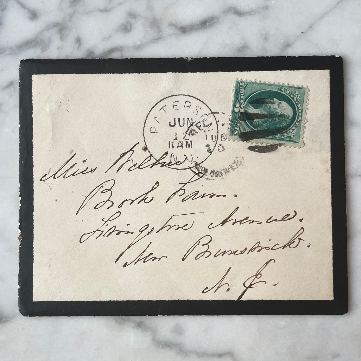 Victorian Letter on Mourning Stationery