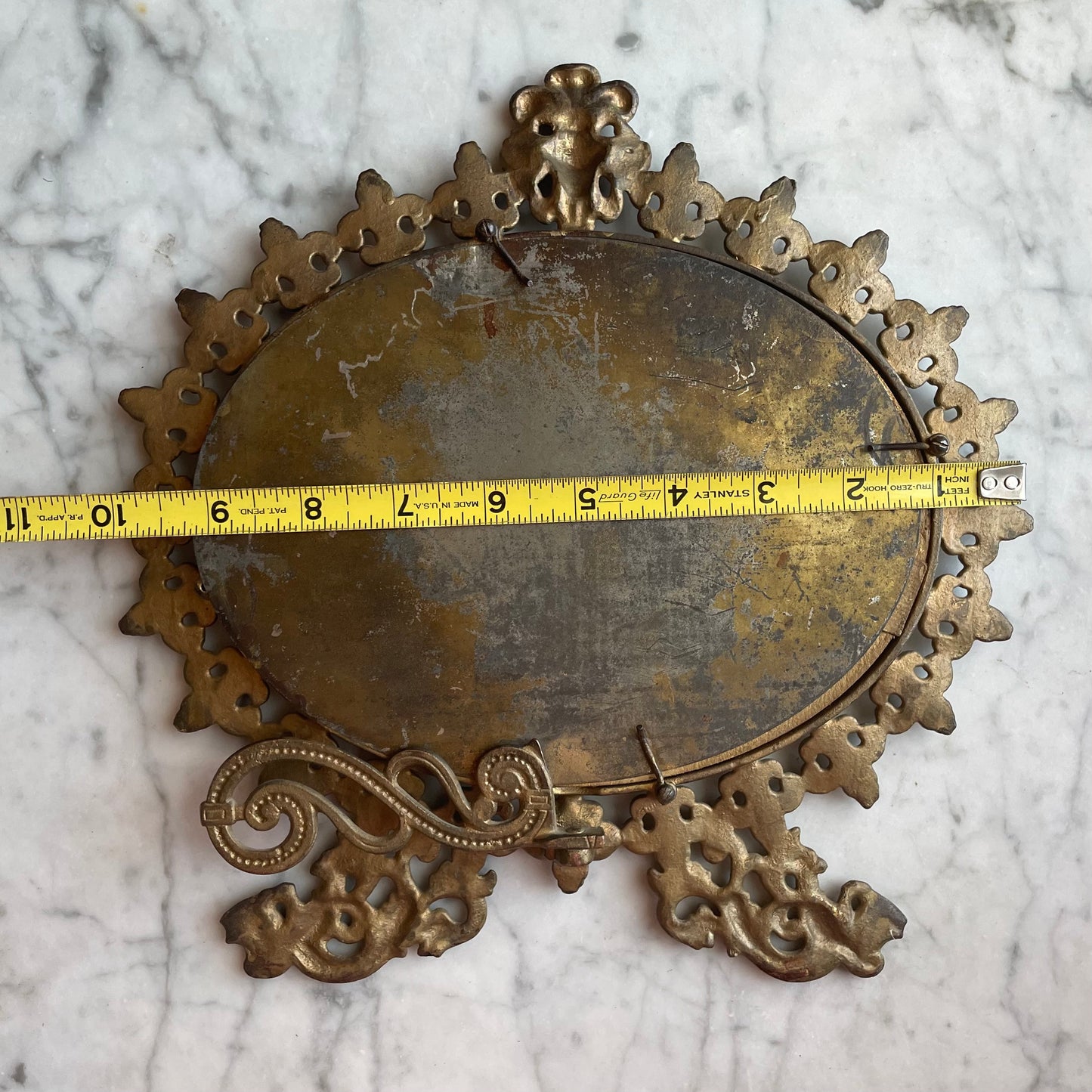 Victorian Gilded Cast Iron Mirror