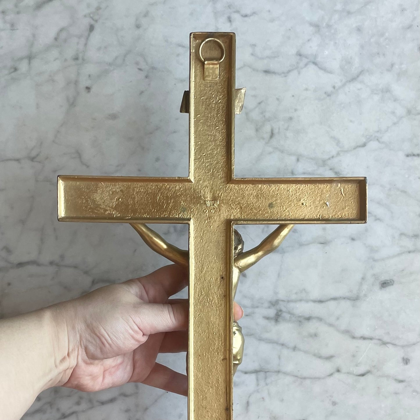 Antique Gold Gothic Crucifix
