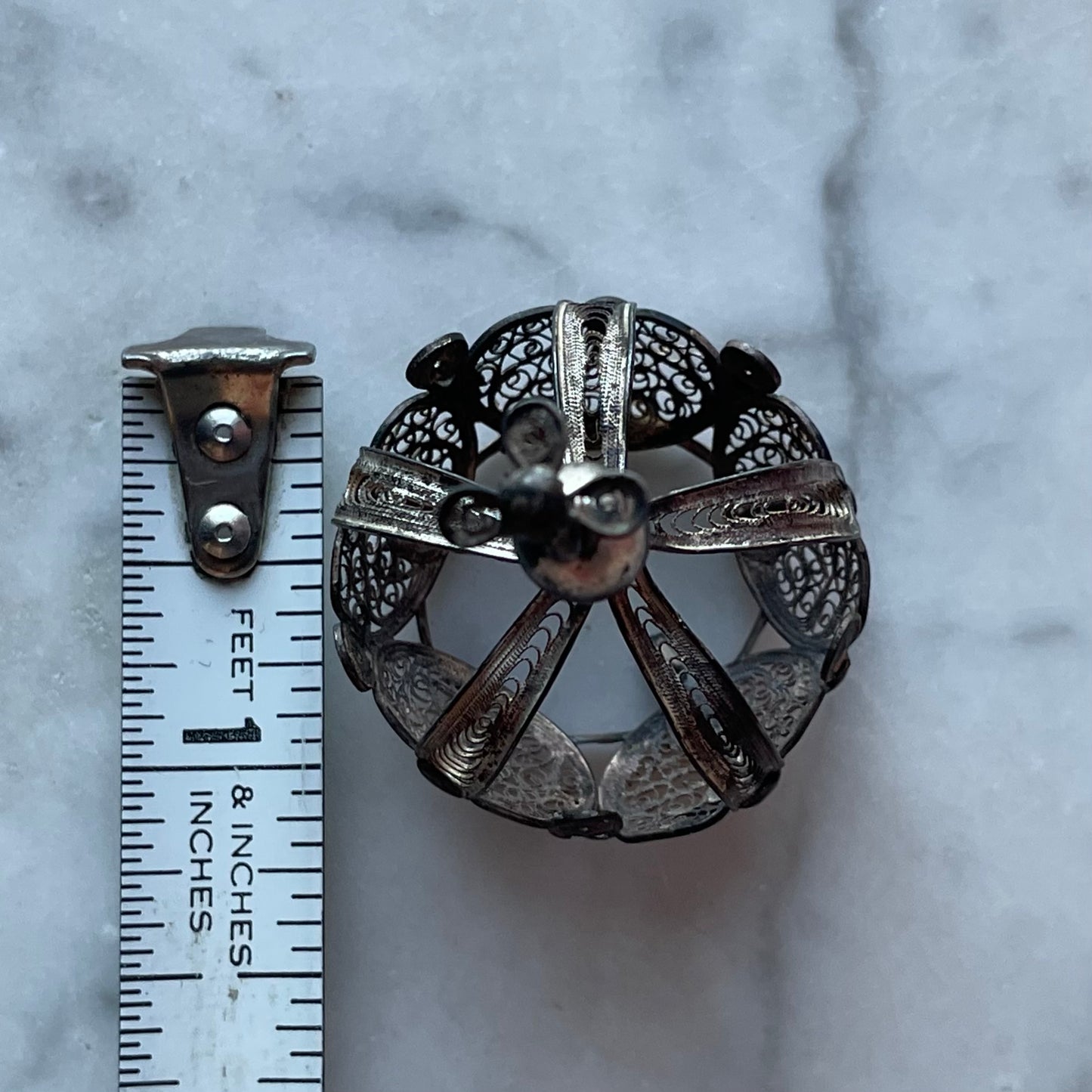 Antique Spanish Silver Santos Crown