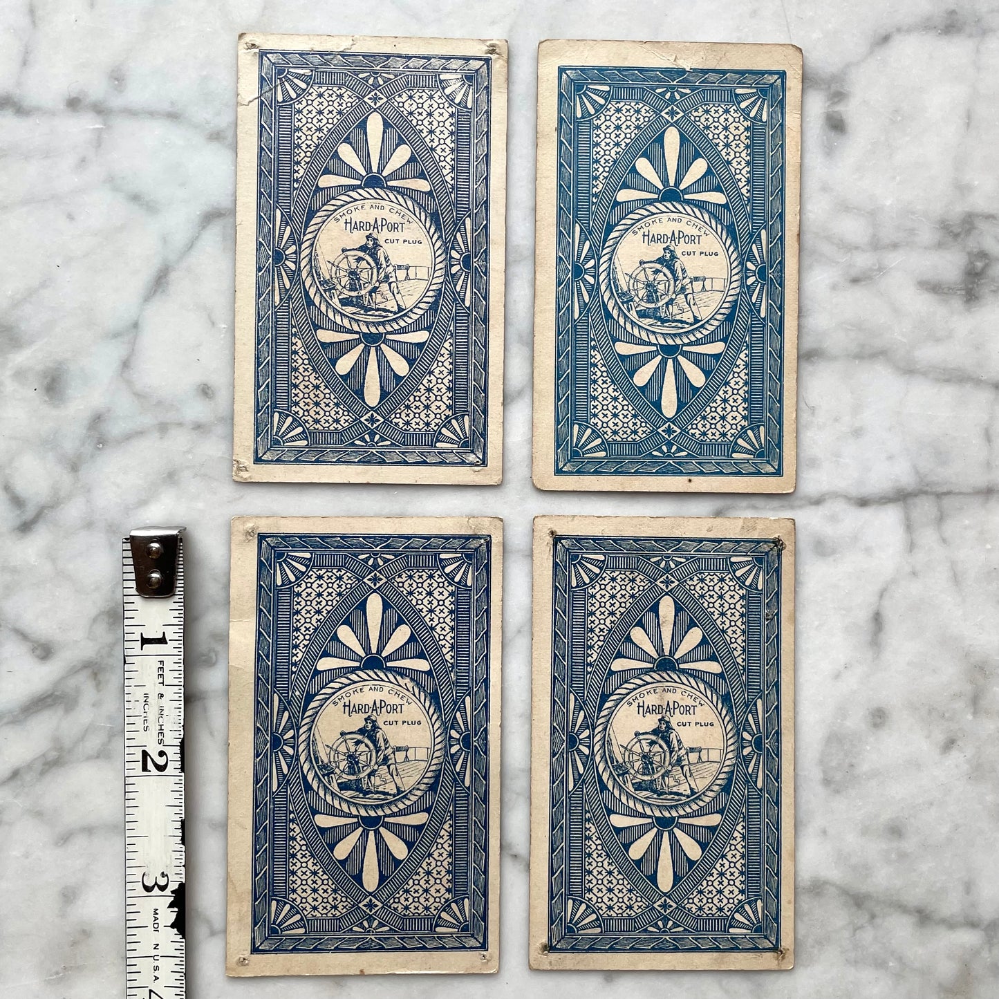 Risqué Victorian Tobacco Cards | Hard a Port Cut Plug